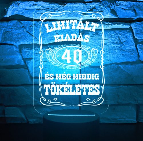 Születésnapi 7 színű 3D LED lámpa
