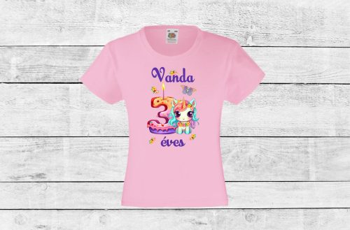 Unicornisos 3 éves lettem lányka póló