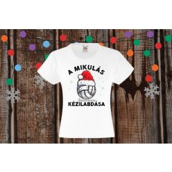 A Mikulás kedvenc kézilabdása gyerek póló