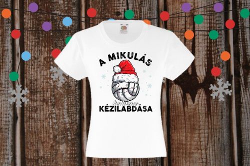 A Mikulás kedvenc kézilabdása gyerek póló