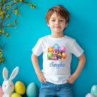 Kutyusos húsvéti gyerek unisex póló