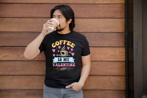 Coffee is my Valentine férfi póló