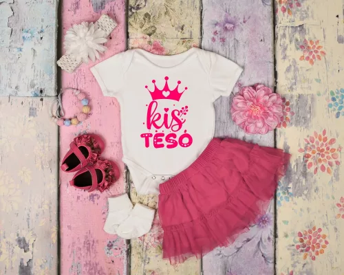 Kis Tesó lányos baba body (szoknya nem tartozék)