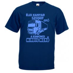   Éles kanyar, szuper erő a kamionos mindig menő férfi Póló