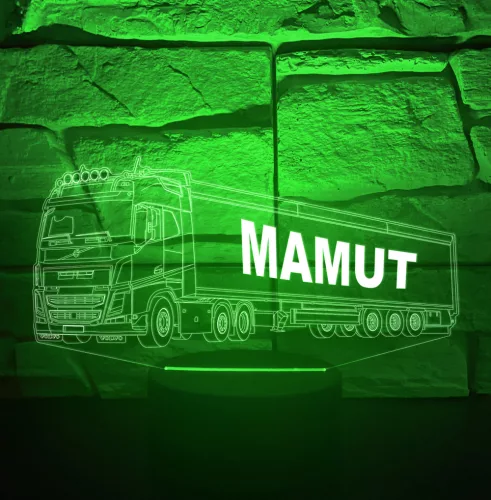 Volvo FH kamion névvel 3D hatású led lámpa 