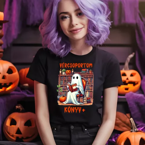 Vércsoportom Könyv női póló