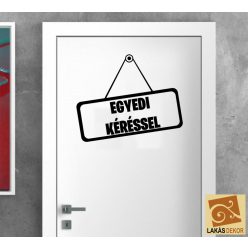 Helység táblácska egyedi névvel ajtó matrica