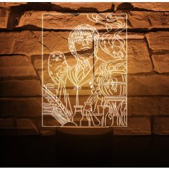 Harry Potter 7 színű 3D LED lámpa