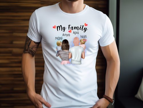 My Family családi férfi póló (Kisfiú-Kislány)