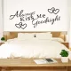 Always Kiss Me Goodnight – romantikus idézet falmatrica