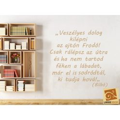 Veszélyes dolog kilépni az ajtón falmatrica