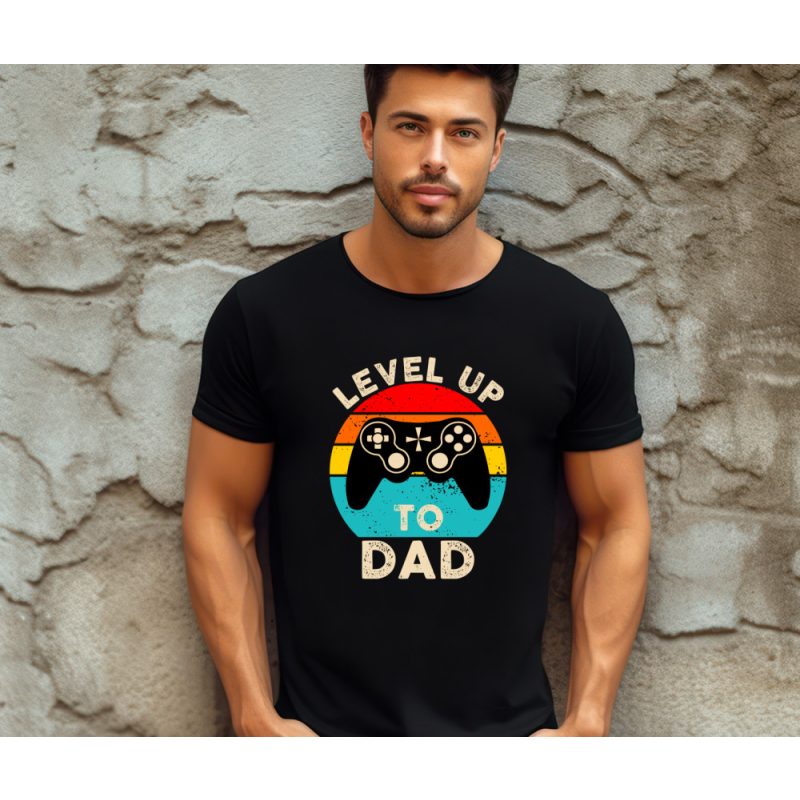 Level up to Dad férfi póló