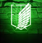 Attack on Titan 7 színű 3D LED lámpa