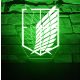 Attack on Titan 7 színű 3D LED lámpa