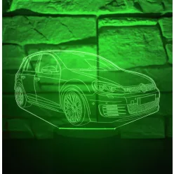VW GTi – Egyedi 3D hatású LED lámpa 