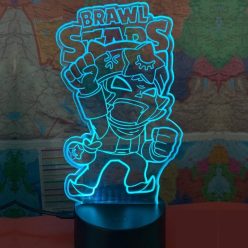 Brawl Stars 7 színű 3D LED lámpa