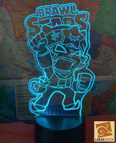 Brawl Stars 7 színű 3D LED lámpa