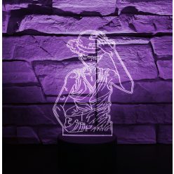 One Piece 7 színű 3D LED lámpa