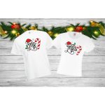 Mr. és Mrs. karácsonyi páros póló
