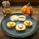 Halloween tök alakú linzer süti kinyomó forma