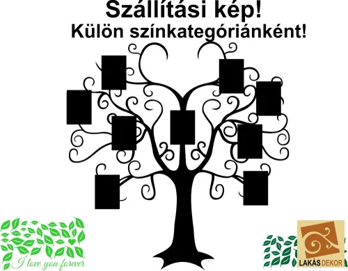 Családfa 5 falmatrica