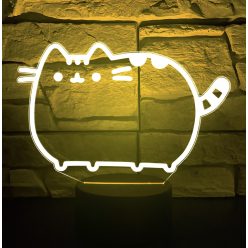 Pusheen cica éjjeli LED lámpa