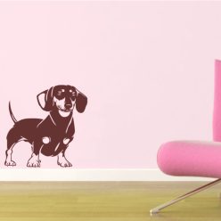 Tacskó álló falmatrica