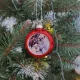 Saját Fotós Karácsonyi Díszgömb – Személyre Szabható Képbetéttel (Piros)