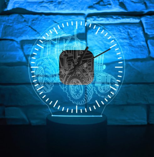 MTZ órás 3D hatású led lámpa