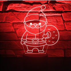 Télapó 3D hatású Karácsonyi Led lámpa