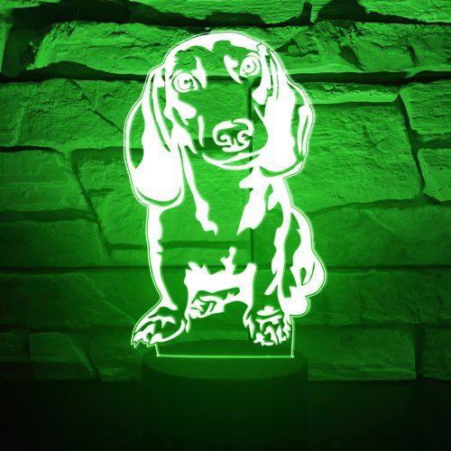 Tacskós 7 színű 3D LED lámpa