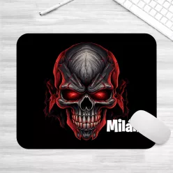   Vörös Izzás– Egyedi Névre Szóló Gamer Koponyás Egérpad