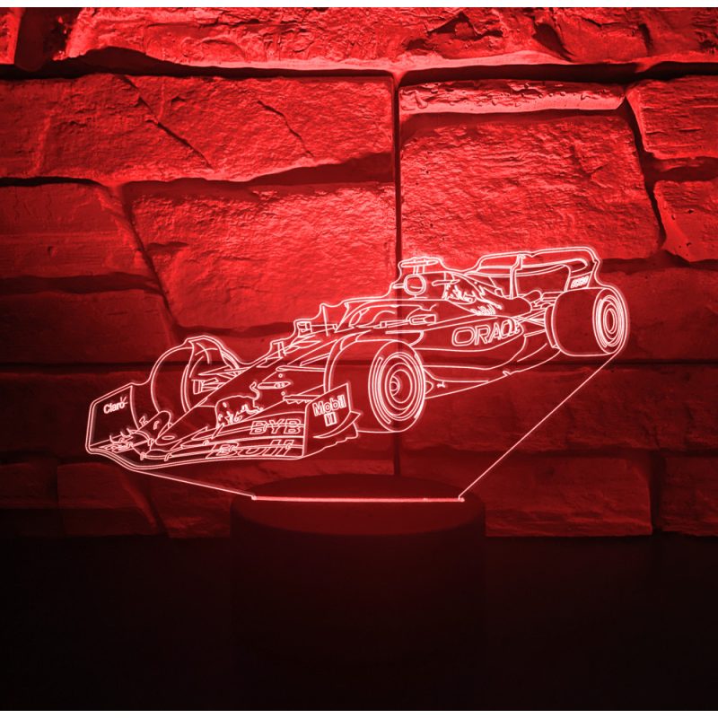 F 1 Red Bull team 3D hatású led lámpa