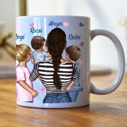   A világnak egy anya vagy egyedi bögre Nagylány, Kisfiú, Fiú