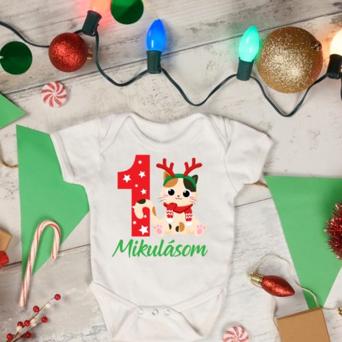 Első Mikulásom Cicás baba body