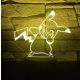 Pokémon 7 színű 3D LED lámpa