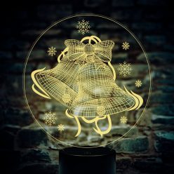 Csengettyű 3D hatású Led Lámpa