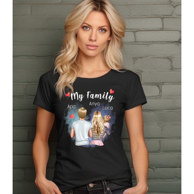 My Family családi női póló (Kislány)