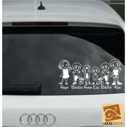 Anya, Focis Ikerfiúk, Lány, Fiú, Apa autósmatrica