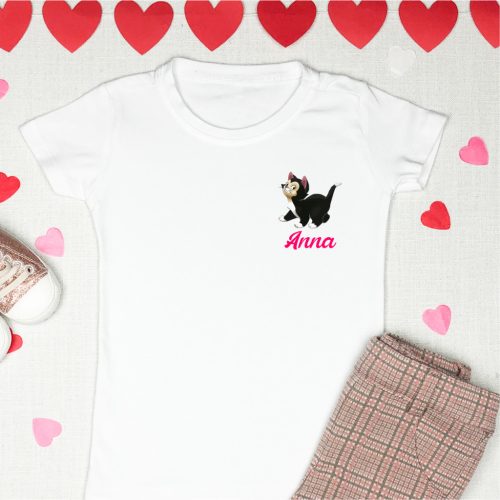 Névre szóló ovis póló lányoknak – 100% pamut, személyre szabható