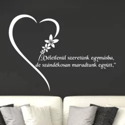 Véletlenül szeretünk egymásba falmatrica