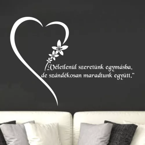 Véletlenül szeretünk egymásba falmatrica