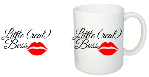 Little (real) Boss egyedi bögre