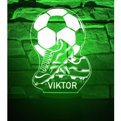 Focicsuka labdával névvel 3D hatású Led lámpa