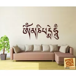 OM MANI PADME HUM felirat falmatrica