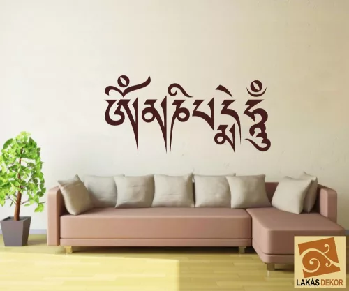 OM MANI PADME HUM felirat falmatrica
