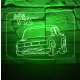 3D LED Illúzió Lámpa Lada Autó Mintával