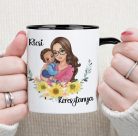 Keresztanyás bögre – Fiús és lányos változatban személyre szabva