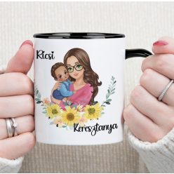   Keresztanyás bögre – Fiús és lányos változatban személyre szabva