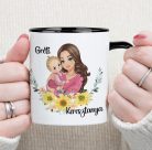 Keresztanyás bögre – Fiús és lányos változatban személyre szabva